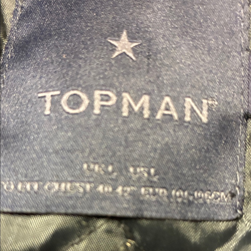 Topman Dark Blue Outerwear